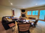 Living Room with Gas Fireplace and TV